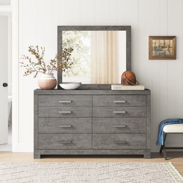 日本全国送料無料商品 特集 6 W 62.25'' Brorfelde Dovecove - Mirror with Dresser Drawer ベスト/ジレ